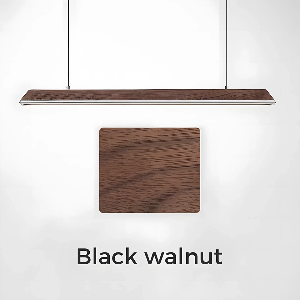 Jusole Lights' Ziggurat: Scandinavian Wooden Pendant Light - Handcrafted Minimalist Trapezoid Design in Ash/Walnut/Pine/Oak, Dimmable LED with Adjustable Color Temperature, Perfect for Dining, Kitchen & Office.