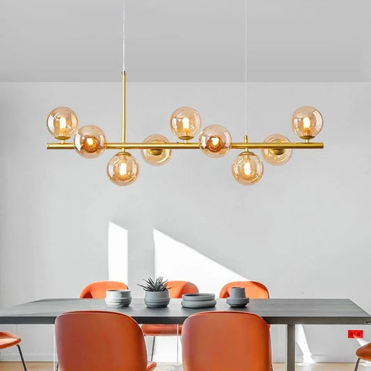 Corolla pendant light by Jusole Lights uses energy-efficient G9 LED bulbs with warm or cool light options, available in 7, 9, or 11-head configurations, —perfect for setting the mood in any environment.
