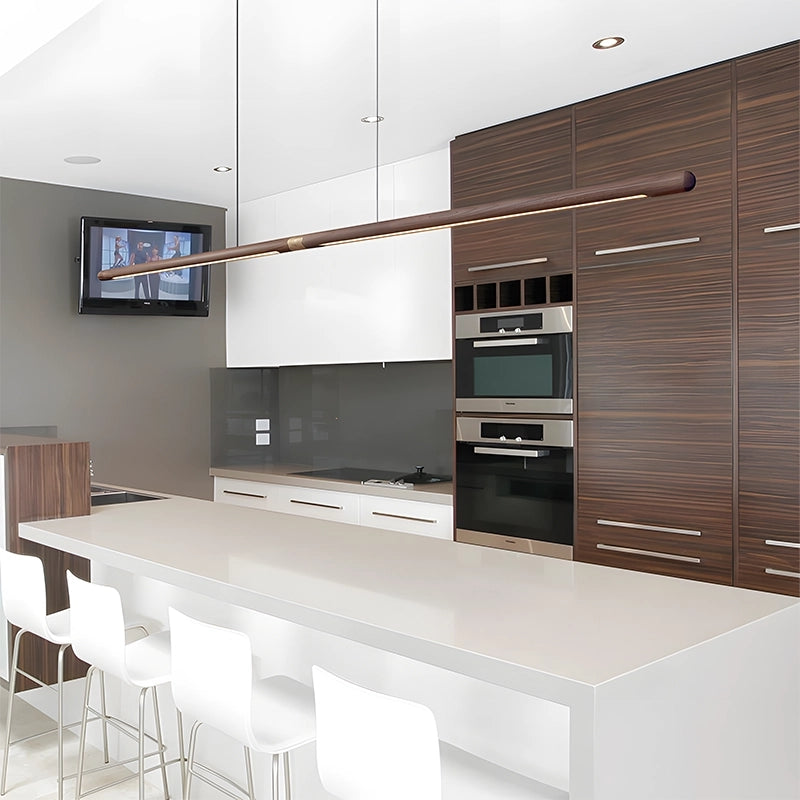 Jusole Lights - Balance – a handcrafted Nordic minimalist pendant light with a circular design, made from premium black walnut wood. Ideal for dining rooms, living rooms, or offices, this adjustable-height fixture offers multiple color temperatures to create the perfect ambiance. Quick and easy installation in under 15 minutes.