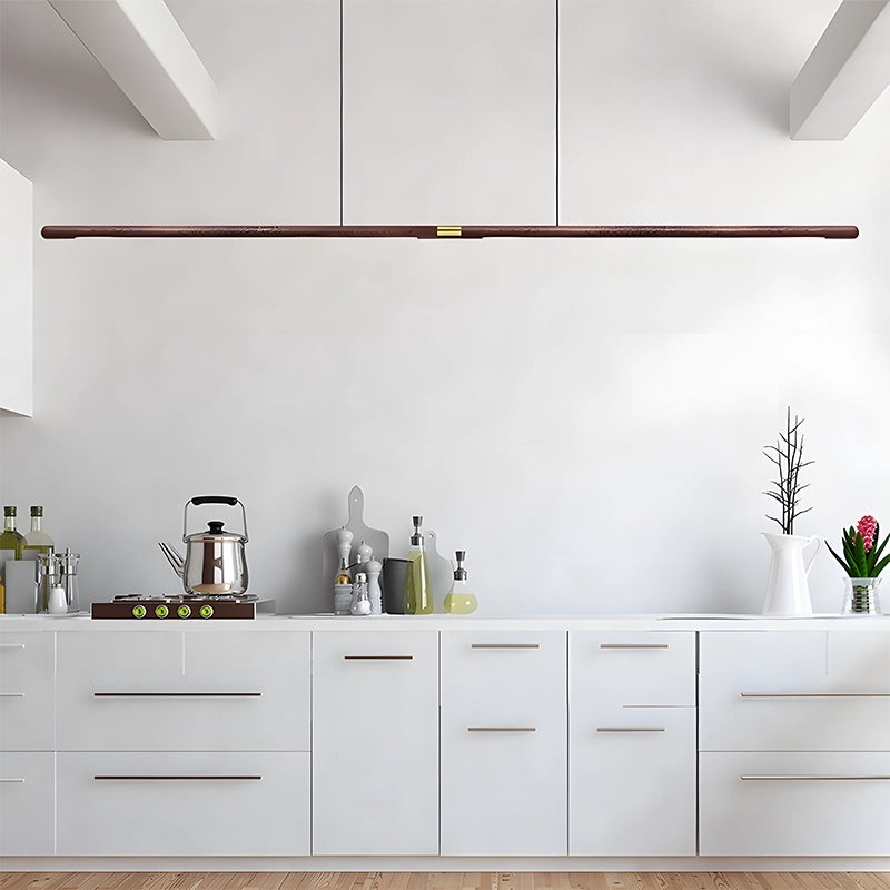Jusole Lights - Balance – a handcrafted Nordic minimalist pendant light with a circular design, made from premium black walnut wood. Ideal for dining rooms, living rooms, or offices, this adjustable-height fixture offers multiple color temperatures to create the perfect ambiance. Quick and easy installation in under 15 minutes.