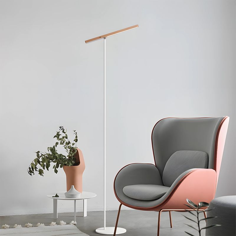 Fiora - A modern, portable LED floor lamp with adjustable LED arm, magnetic handheld light. Ideal for reading, working, or ambient lighting in living rooms, bedrooms, or offices.