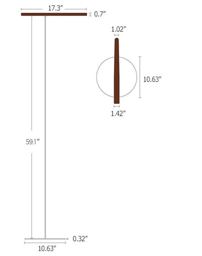 Fiora - A modern, portable LED lamp with walnut/beech wood. Features 360° adjustable lighting, magnetic attachment, stepless dimming, and built-in rechargeable battery. 4000K neutral light perfect for reading, working, or ambient lighting in living rooms, bedrooms, or offices.