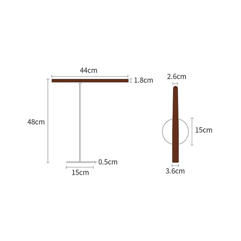 Fiora Modern Nordic LED Table Lamp - Walnut/beech wood design, 360° adjustability, magnetic portability, energy-efficient LED chip, rechargeable battery.  Ideal for Living Room, Dining Room, and Bedroom Home Decor.
