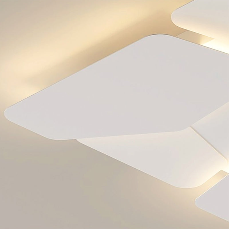 Jusole Lights – Serenity – Modern ceiling light in Clover and Rock Block styles, available in 5 sizes. Features semi-flush mount, tri-color LED, acrylic diffuser, iron frame, and remote-controlled color temperature and brightness adjustment.