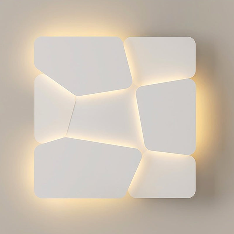 Jusole Lights – Serenity – Modern ceiling light in Clover and Rock Block styles, available in 5 sizes. Features semi-flush mount, tri-color LED, acrylic diffuser, iron frame, and remote-controlled color temperature and brightness adjustment.