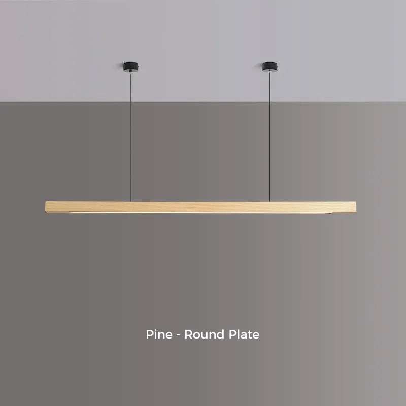 Jusole Lights - Wood Light Bar – handcrafted from pine wood or black walnut with clean modern design. Versatile for any space: bedroom, kitchen, living room, dining area, hotel, or study. Blends rustic warmth with contemporary elegance.